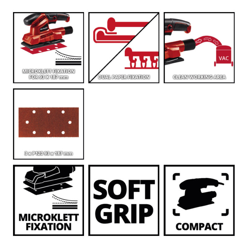 Einhell Orbital Sander 150 W Tc Os 1520/1