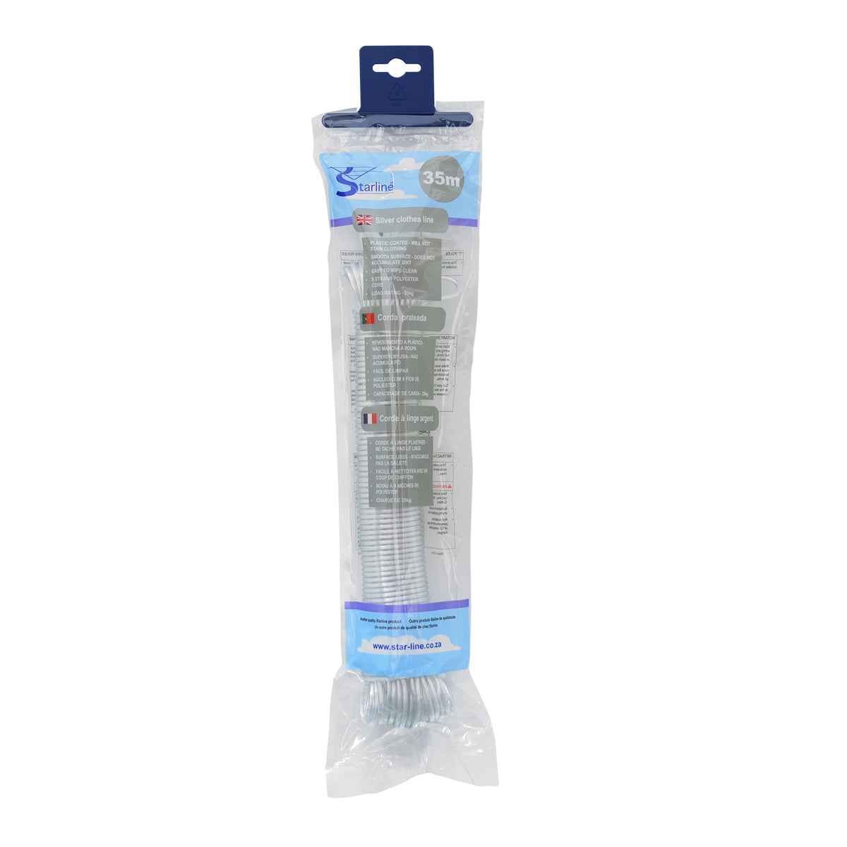 Starline Washing Line Silver Med Duty 3 Mmx35 M