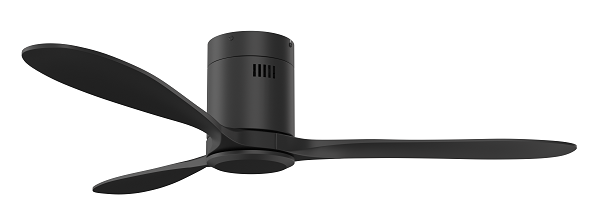 Motor Hugger Black Blades Wood 3 1320mm Black + Remote