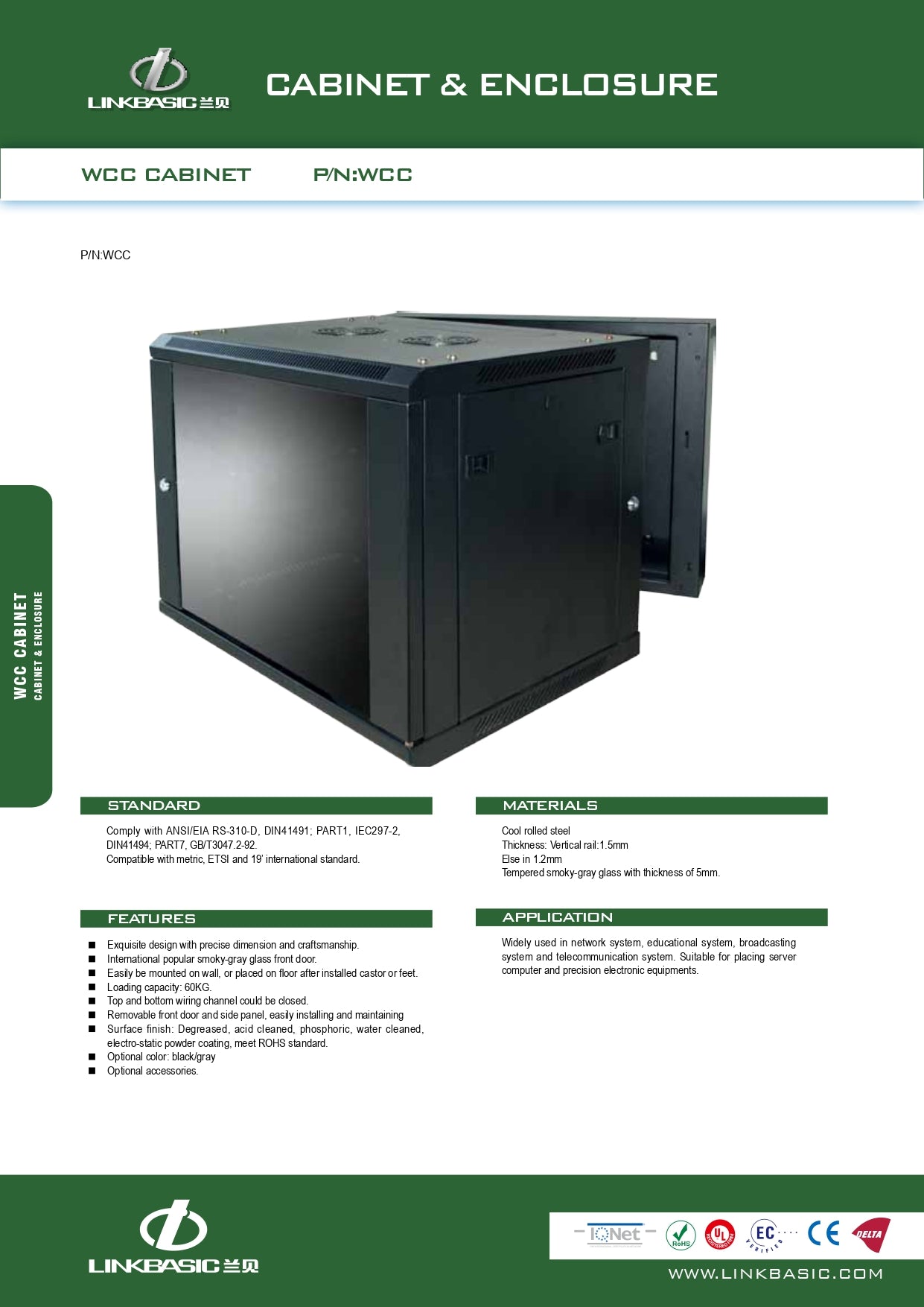Wallbox 6U Mountable Swing Frame INCL. 200MM Collar EXCL. Fan