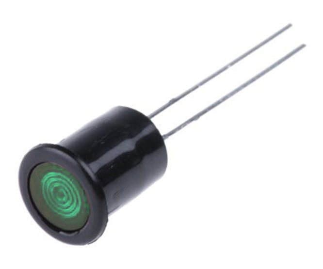 Round Led Indicator 8mm 10m A Green Ind514113 Led T/Grn