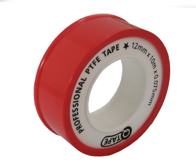 Ptfe Q Tape 10 Mx12mmx0.075mm 5003025