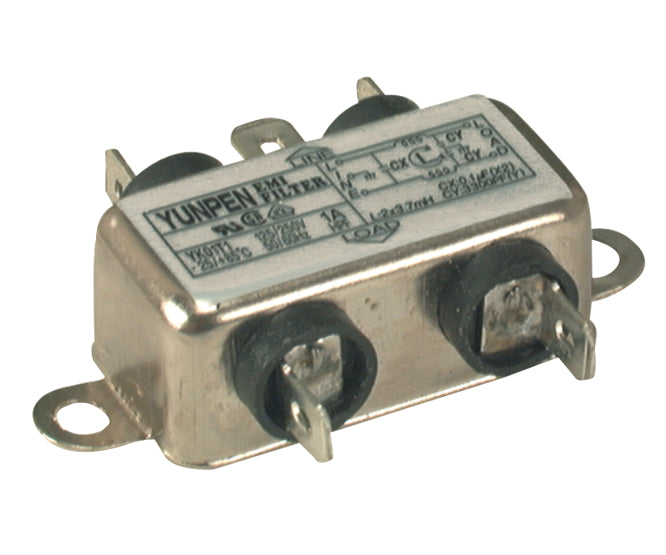 Filter Emi/Emc Mains Panel Mount 240 Vac 6 A In Line K24235 D / Yk06 T1