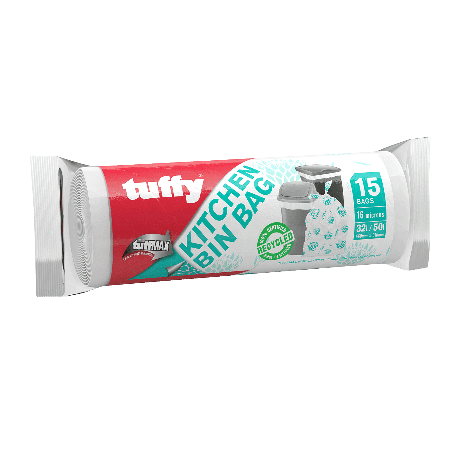 Tuffy Kitchen Bin Bag 15's - Livestainable.co.za