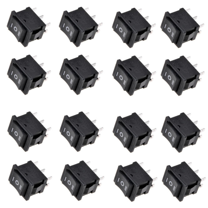 Rocker Switch Dpdt On Off On 21.5x28mm 50/Box Kcd2 203 C6 B B