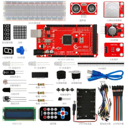 Basic Starter Kit Arduino Mega 2560 R3 Ke0081