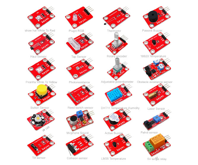 24 In 1 Sensor Kit For Arduino Ke0102
