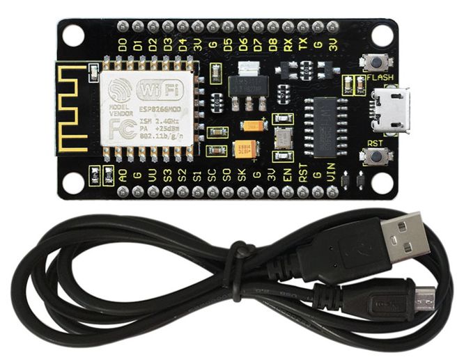 Node Mcu Lua Esp8266 Esp 12 F Ch340 G Wifi Mod+1 M Usb Cab Ks0367