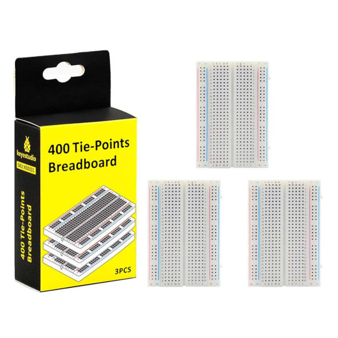 400 Holes Mini Breadboards 3 In A Box Ks0331