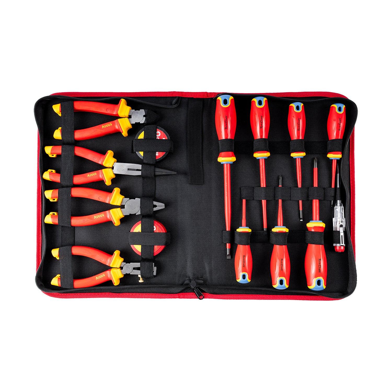 14 Pc S/Driver (Ph/Sl) & Hand Tools Set Electricians Insulated Vde - Livestainable.co.za