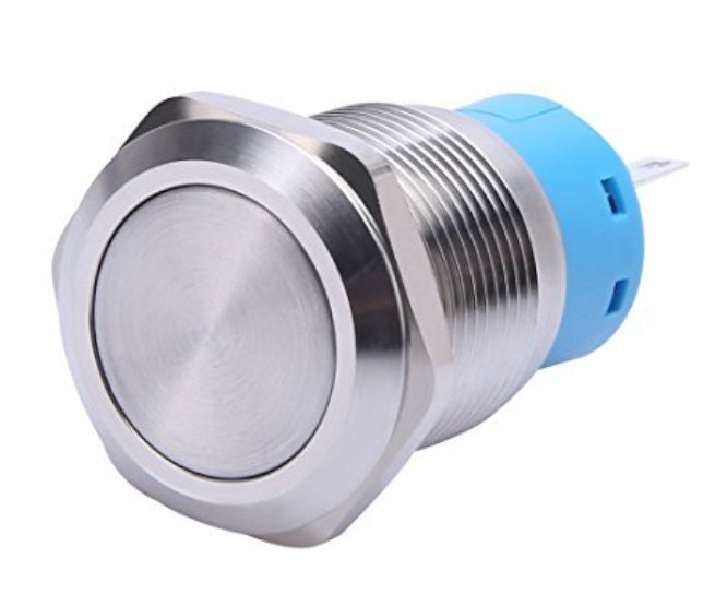 Push Button Switch 1x No/Nc Spdt 5 A 12 V M22 D=25 L=35 Latching White Las3 22 F W11 El Wt