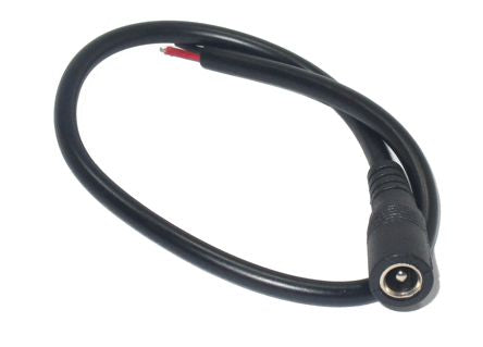 2.1mm Dc Male Power Plug In Line Open End Lead Straight 180350