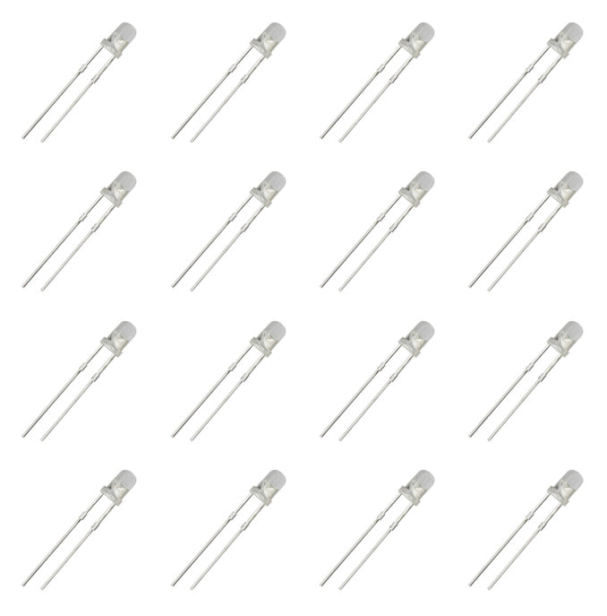 Led 3 Mm Round Clear Green 520nm 7 Kmcd 30 D 1 K/Bag 200626