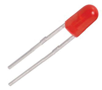 Led 5mm Red Diffuse Round Flangeless 2.2 V 20m A 800mcd Dbk* 190775