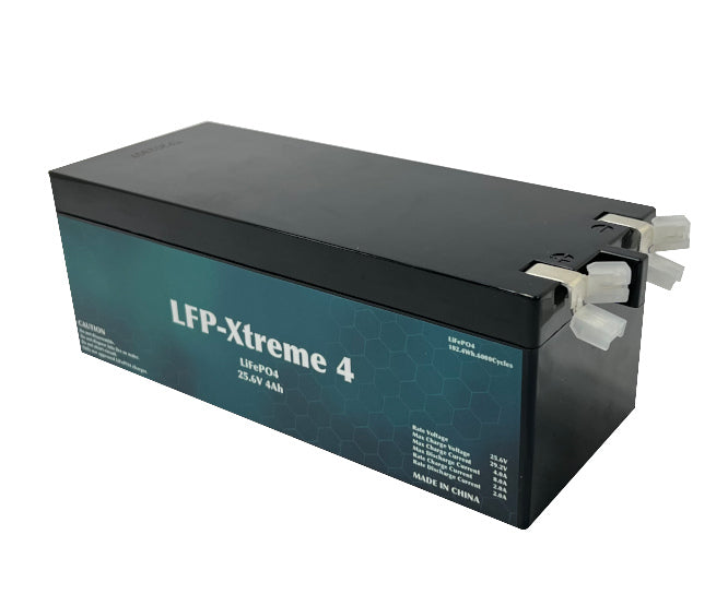 Lithium / Li Fe Po4 Battery 25.6 V (24 V) 4 Ah 178x68x68mm Li Fe Po4 256 4
