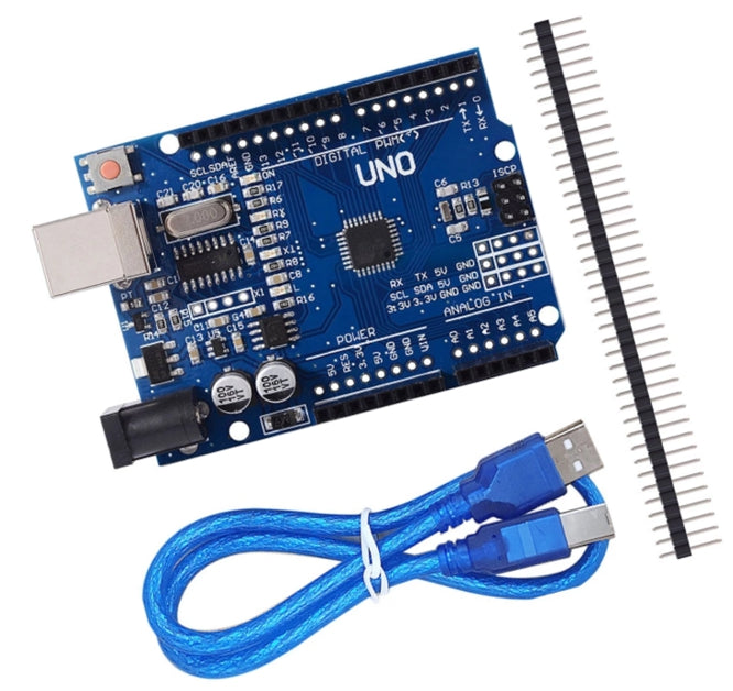 Arduino Uno R3 Develop. With Smd Chip , Usb Lead & Header Mb0071