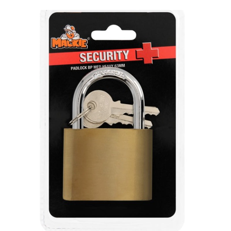 Mackie Padlock Sec Plus B/Plated 63 Mm