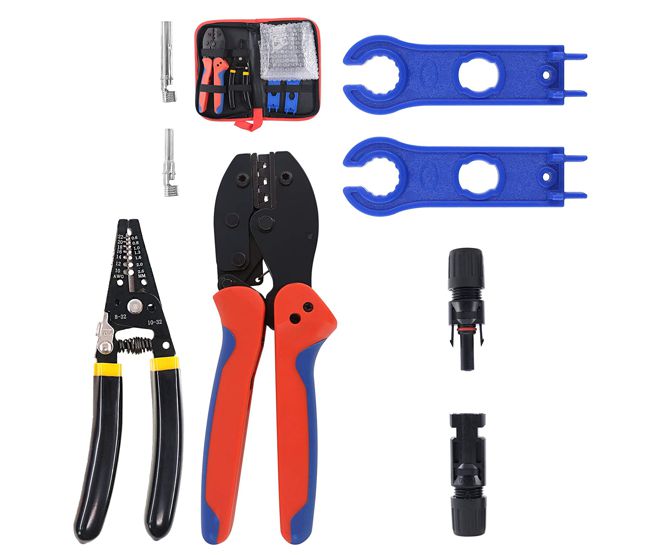Mc4 Solar / Pv Terminal Crimping Tool Set 2.5 To 6mm2 Ck Mc4
