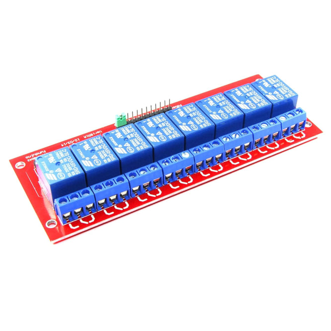 8 Ch Relay Pcb Module 10 A@220 Vac 5 Vdc Coils Md0416