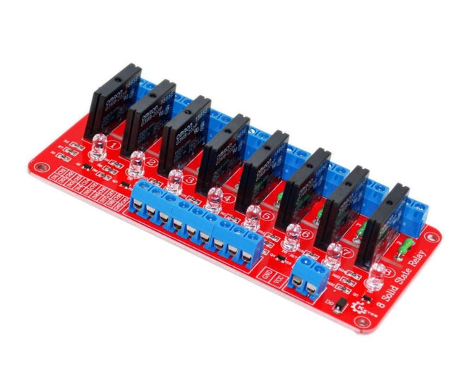8 Ch Solid State 3 5 Vdc Relay Board 240 Vac 2 A Md0273