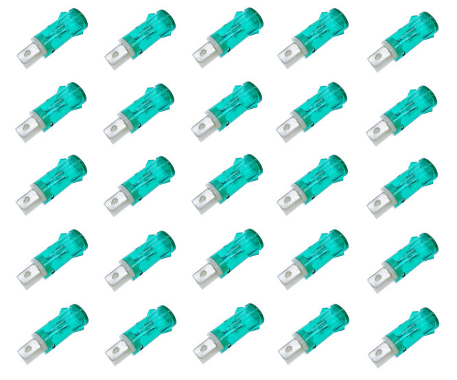 Pilot Light Clip On 220 V D=12.7 Mm 220 V Green 100/Bag Mdx14 A Green