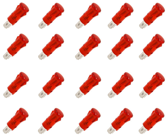 Pilot Light Clip On 220 V D=12.7 Mm 220 V Red 100/Bag Mdx14 A Red