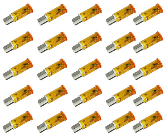 Pilot Light Clip On 220 V D=12.7 Mm 220 V Yellow 100/Bag Mdx 14 A Yellow