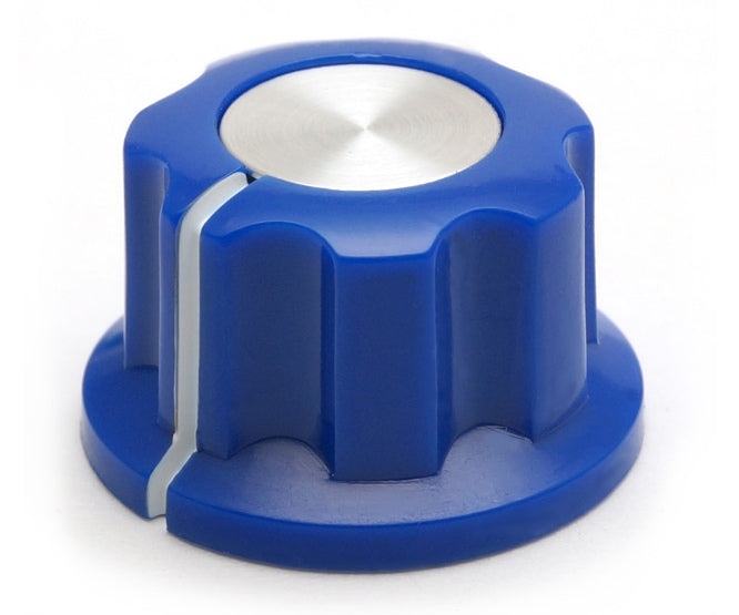 Knob Pla Blue Hex Lin 20x12x6.4 Mf A01 P Blue
