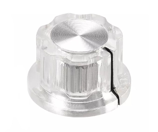Knob Pla Clear Hex Lin 20x12x6.4 Mf A01 P Clear