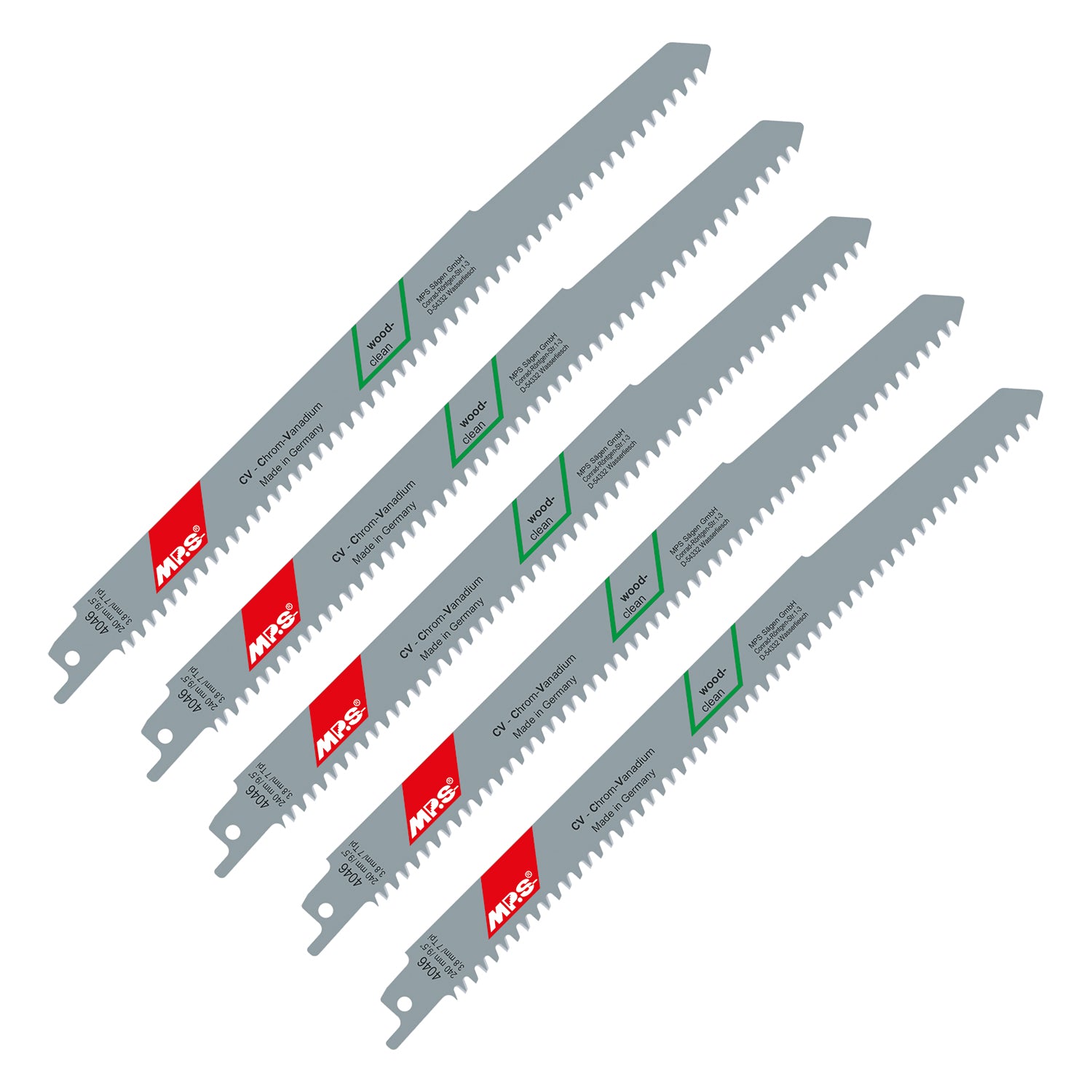 Mps Sabre Saw Blade 210 Mm 7 Tpi 5/Pack Wood Clean Cut S2345 X