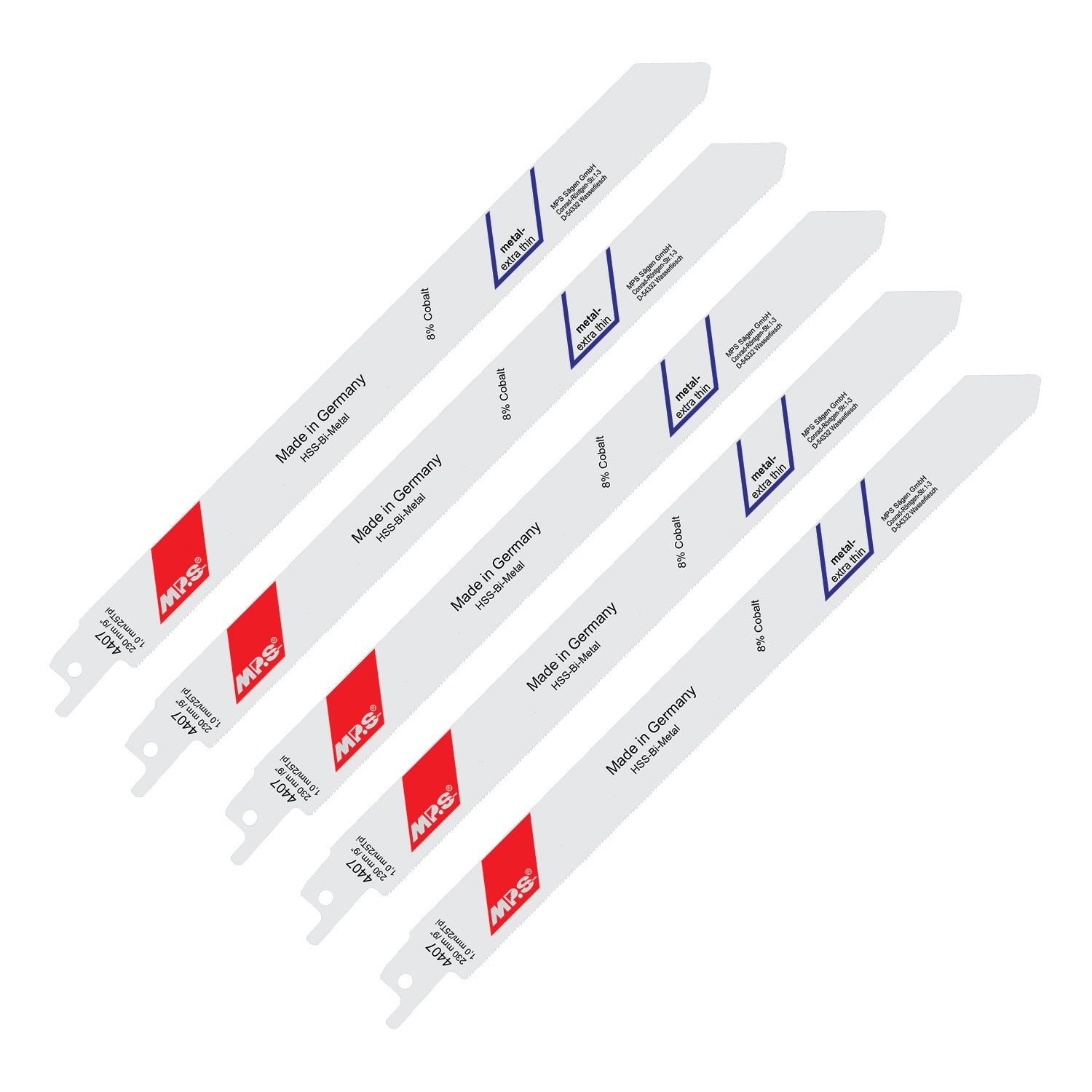 Mps Sabre Saw Blade Bi Metal 210 Mm 25 Tpi 5/Pack