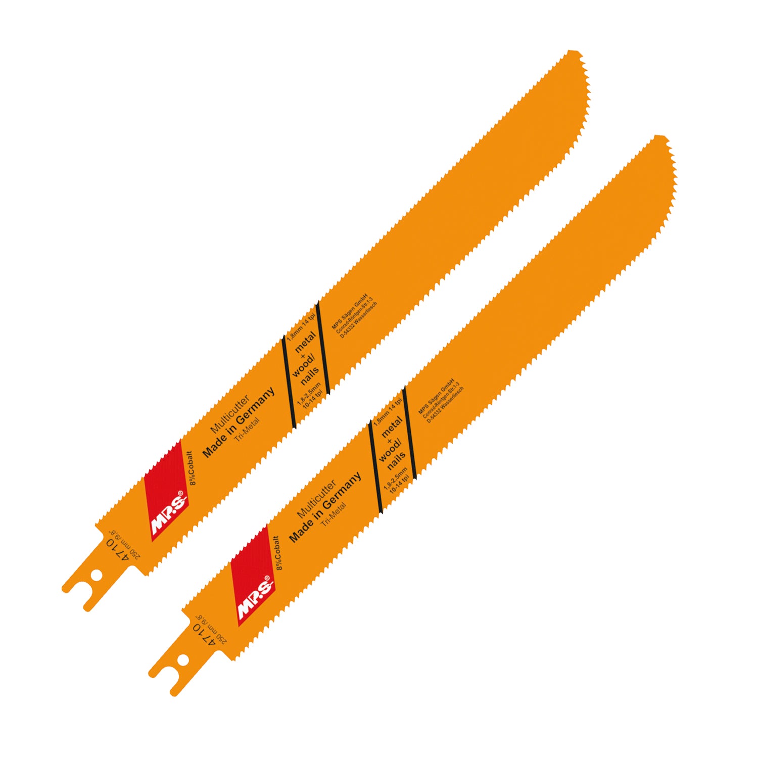 Mps Sabre Saw Metal&Wood 230 Mm Multicutter U Shank 14 Tpi 2/Pk