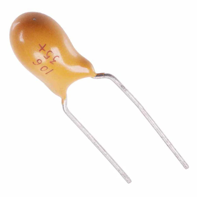 Tantalum Capacitor Bead 10u F 35 V P=5mm Mtap10 Uf/35 V/10%/P5