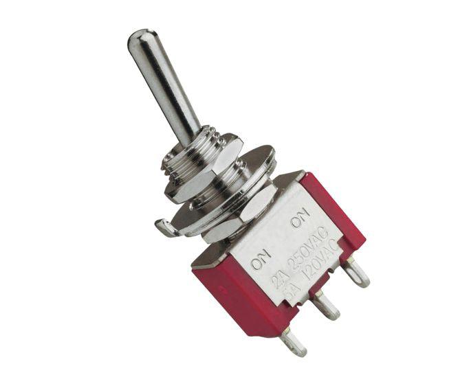 Mini Toggle Switch Spdt On On 3 A P/M & Solder Debulk Mts 102 R - Livestainable.co.za