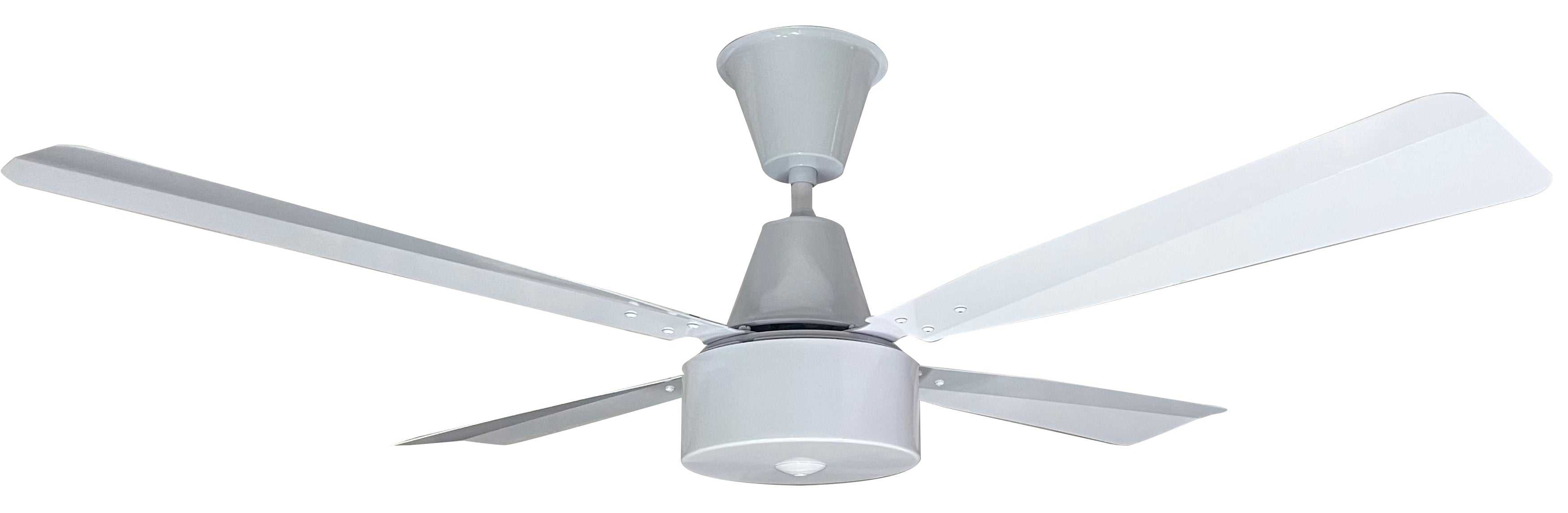 Motor Maxima White Blade Aluminium 4 1200mm White + Reg1F Wall Controller