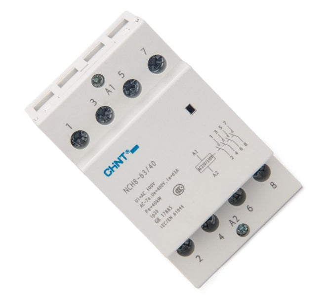 Contactor Modular 4 P 4 No 63 A 240 V Coil Nch8 63/40 Ac240 50