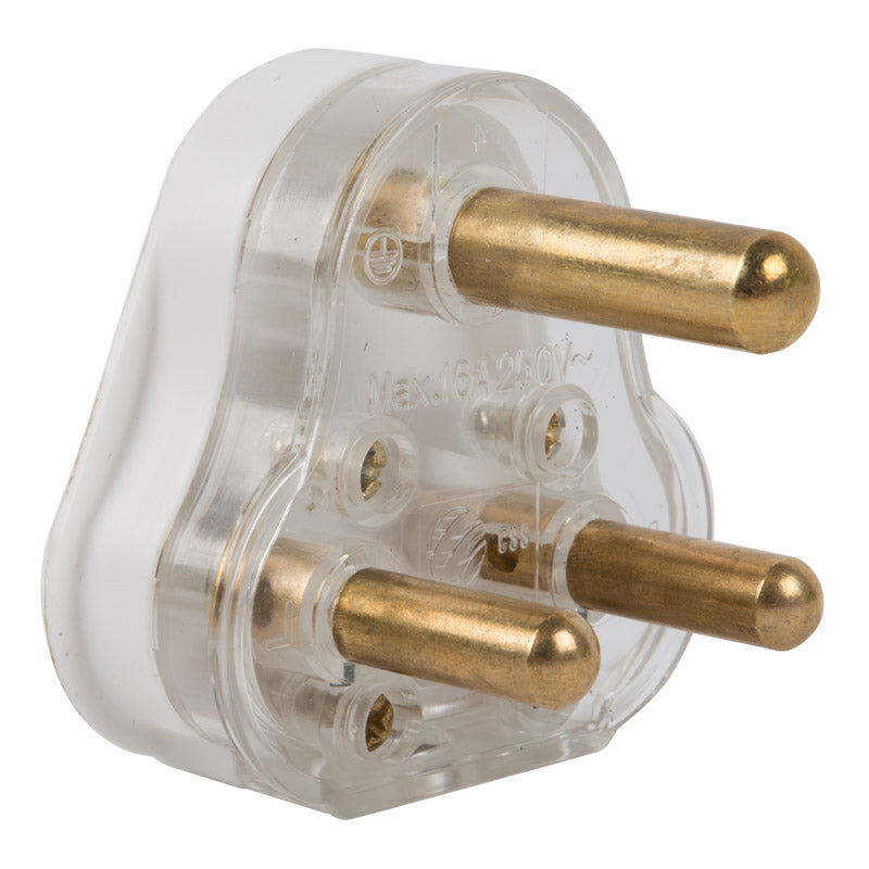 Nexus Plugtop Solid 3 Pin 16 A White