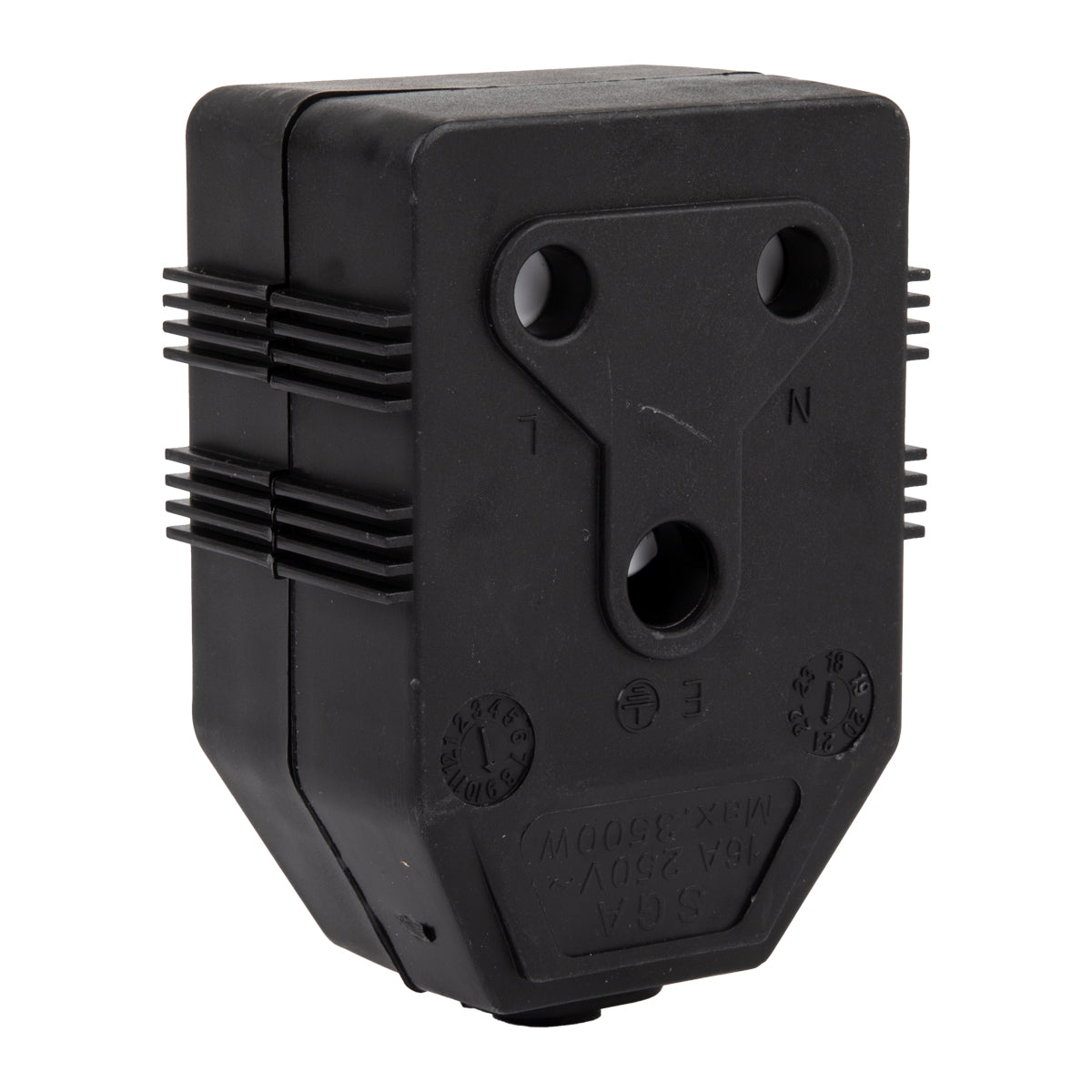 Nexus Janus Coupler Dbl Pvc 16 A Blk Pp