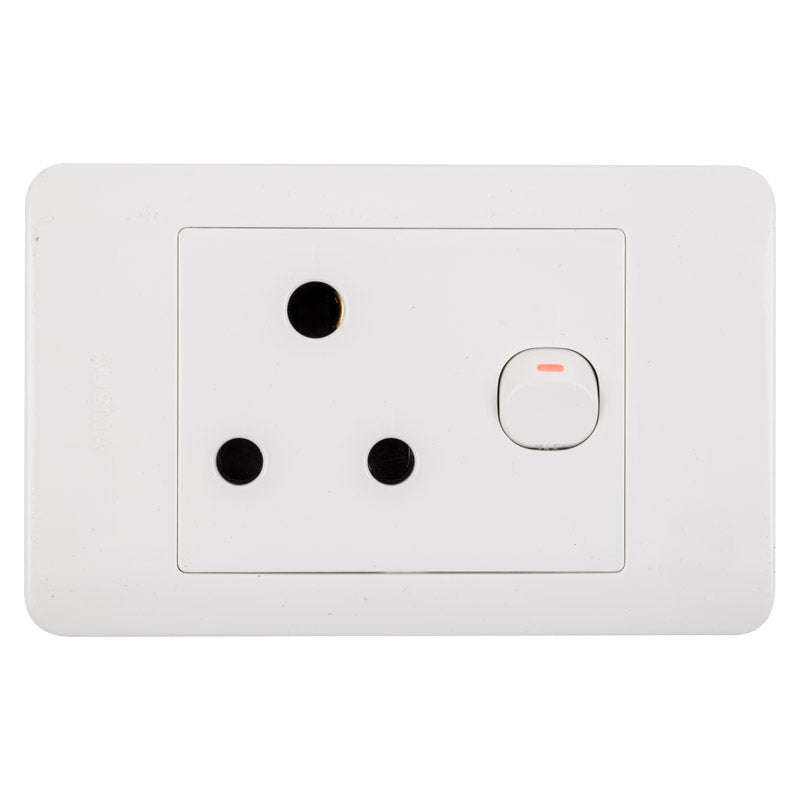 Nexus Socket Switch With Cover 16 Amp 4 X2 Single