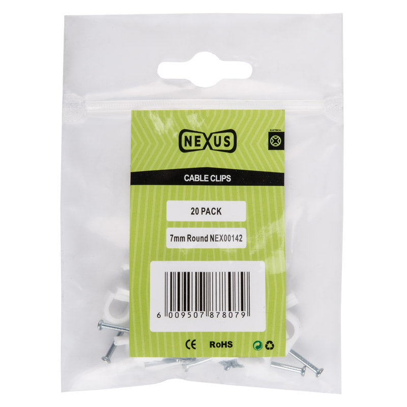 Nexus Cable Saddle Round 7 Mm 20