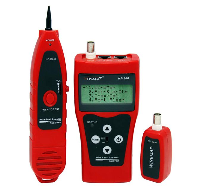 Digital Network Tester Tone/Probe With Lcd Display Nf 308