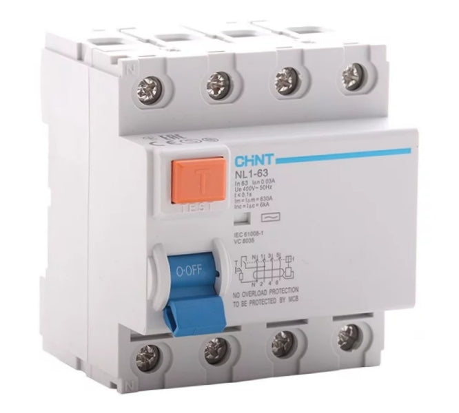 Earth Leakage 4 Pole 3 Ph+N 40 A 30 Ma Nl1 63 340