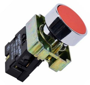 Push Button Switch Round 22mm Nc Red Np2 Ba42