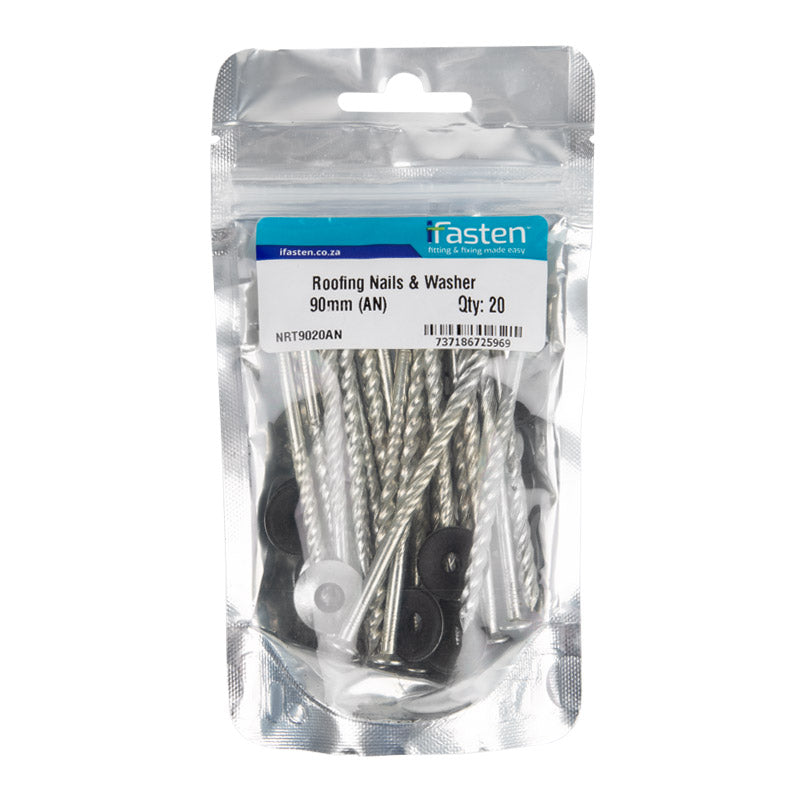 Ifasten Nail Roofing With Washer 90 Mm 20 Pp