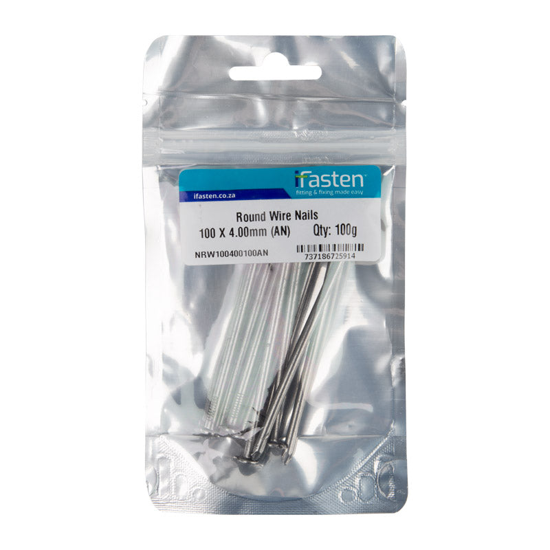 Ifasten Nail Wire Round 100 Mmx4 Mm100 G Pp