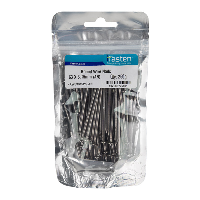 Ifasten Nail Wire Round 63 Mmx3.15 Mm 250 G Pp