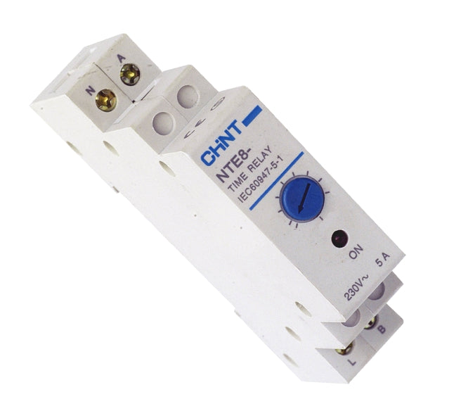 Delay On Timer Relay D/Rail 12 S 120 Sec 230 Vac Nte8 B 12 S 120 S Ac230 V
