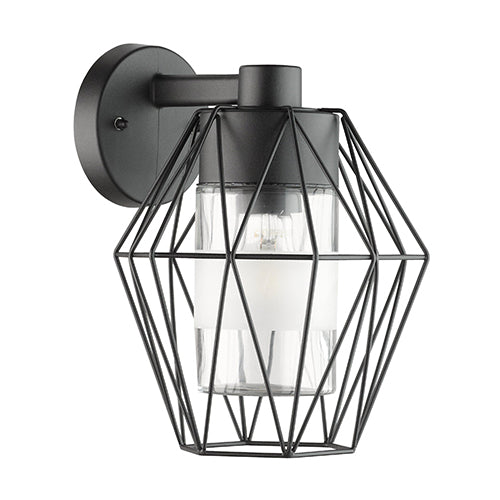 Eurolux Canove Outdoor Wall Light Black E27