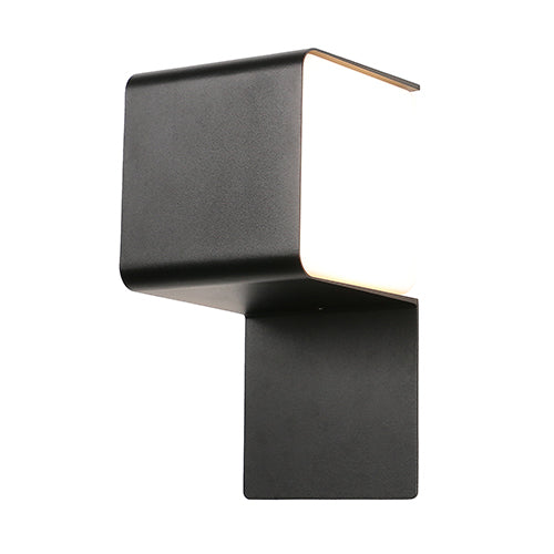 Eurolux Quest Outdoor Wall Light Black Led 12w