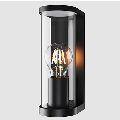 Eurolux Tube Outdoor Wall Light Black E27